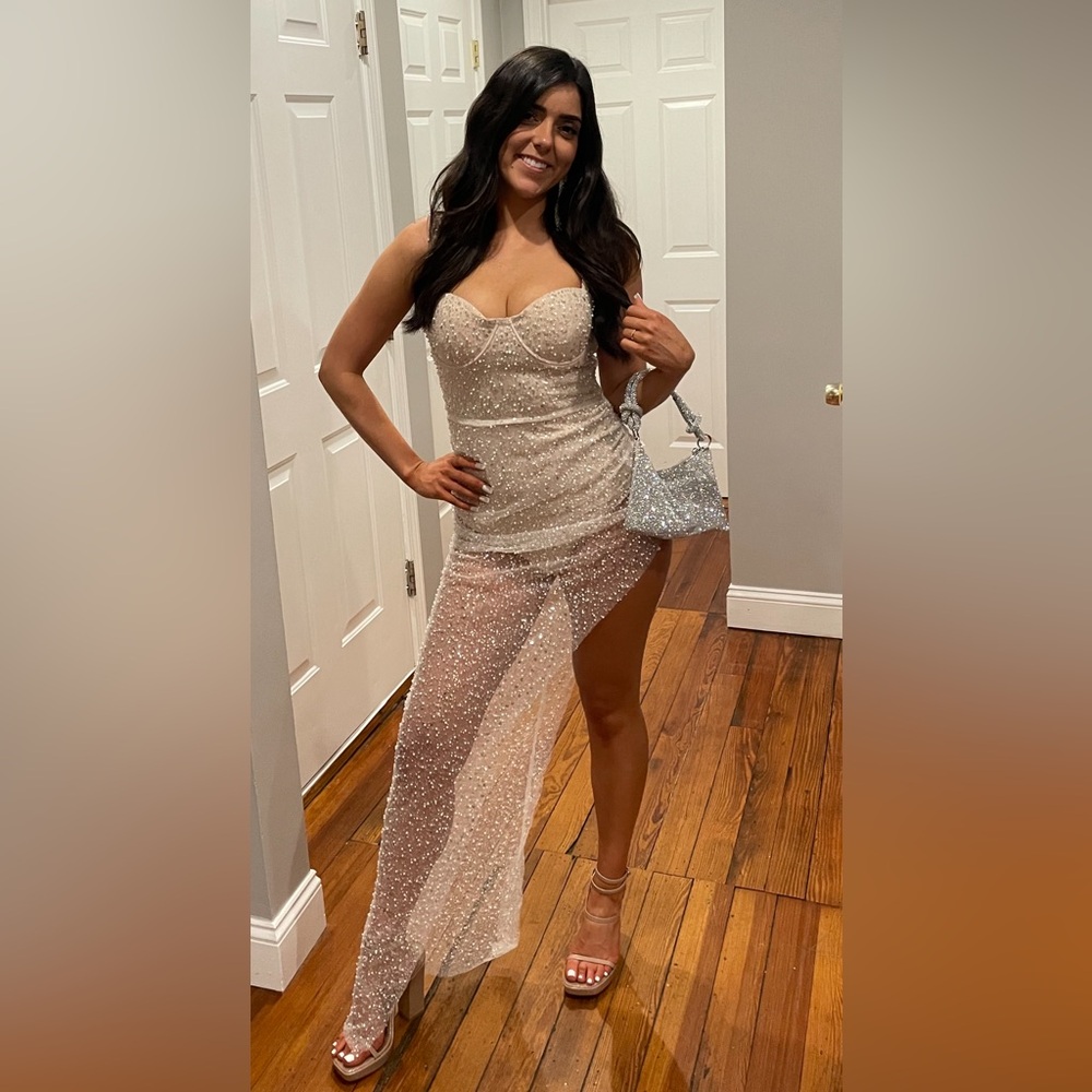 Sequin and pearl dress